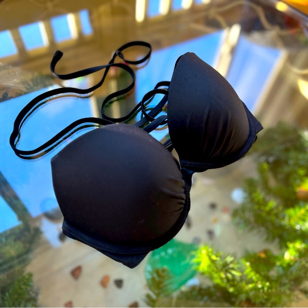 🪻AERIE🪻- Black Push-Up Bikini Top- 34C